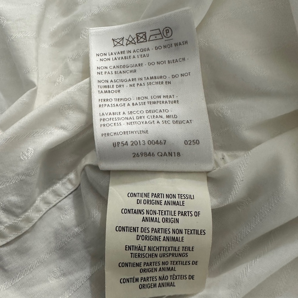 Alexander McQueen Men's White Textured
Casual Shirt Size 52; US L - Picture 11 of 11